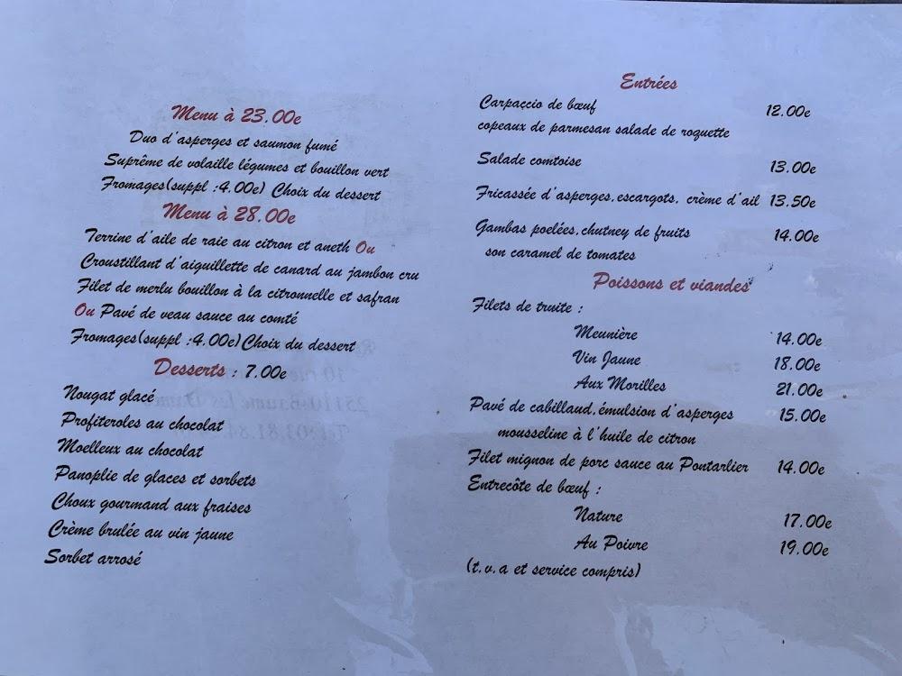 Le charleston - Menu Image 1